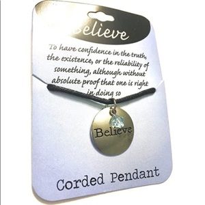 Necklace Believe Pendant Necklace Verse